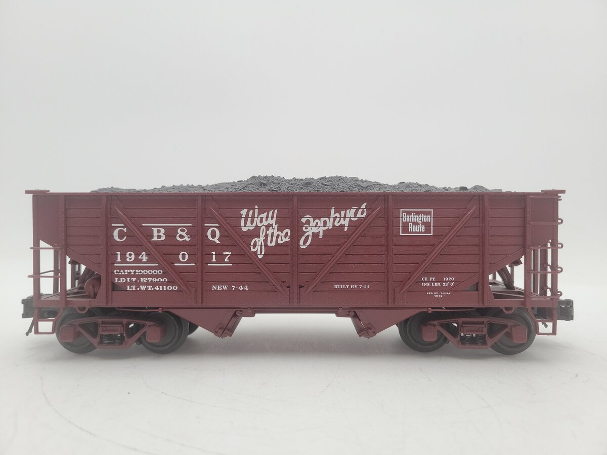 Atlas 6422-2 O Gauge CB&Q 50 Ton War Emergency Hopper #194017 - 3 Rail EX/Box