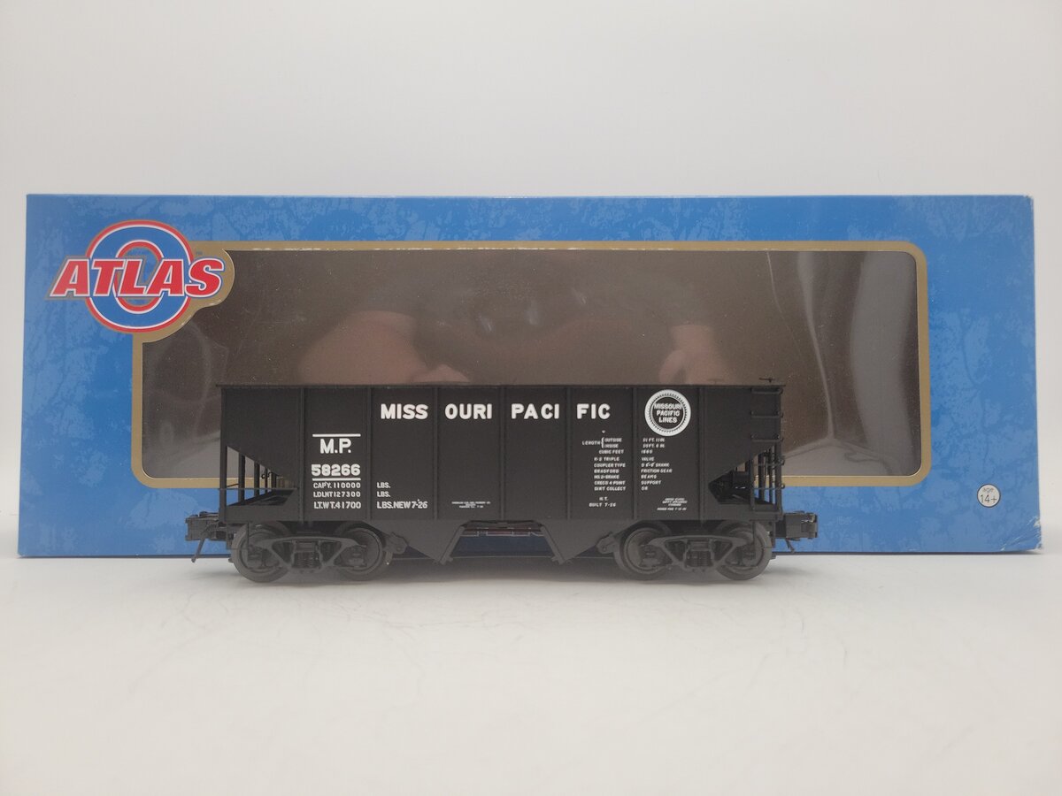 Atlas 8497-4 O Gauge Missouri Pacific Hopper Car #58266 EX/Box