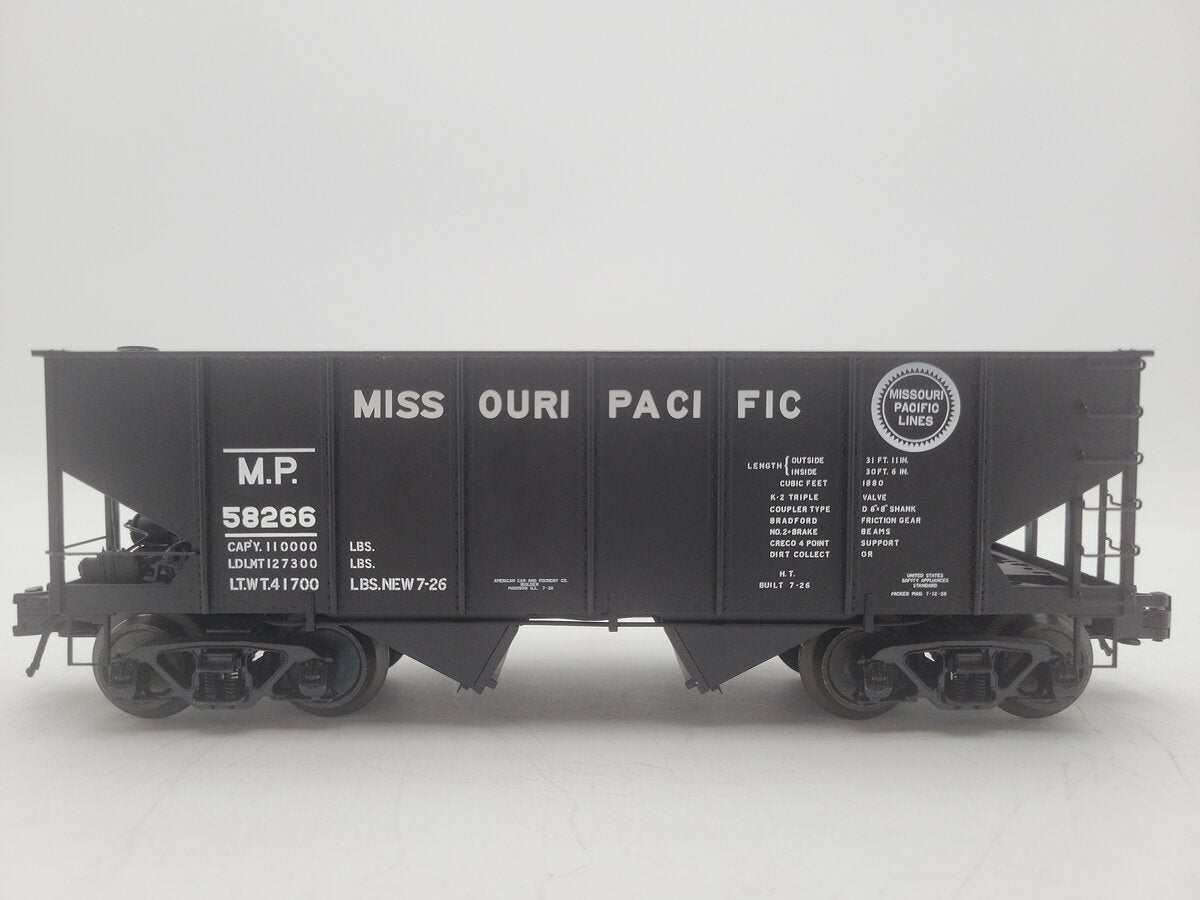 Atlas 8497-4 O Gauge Missouri Pacific Hopper Car #58266 EX/Box