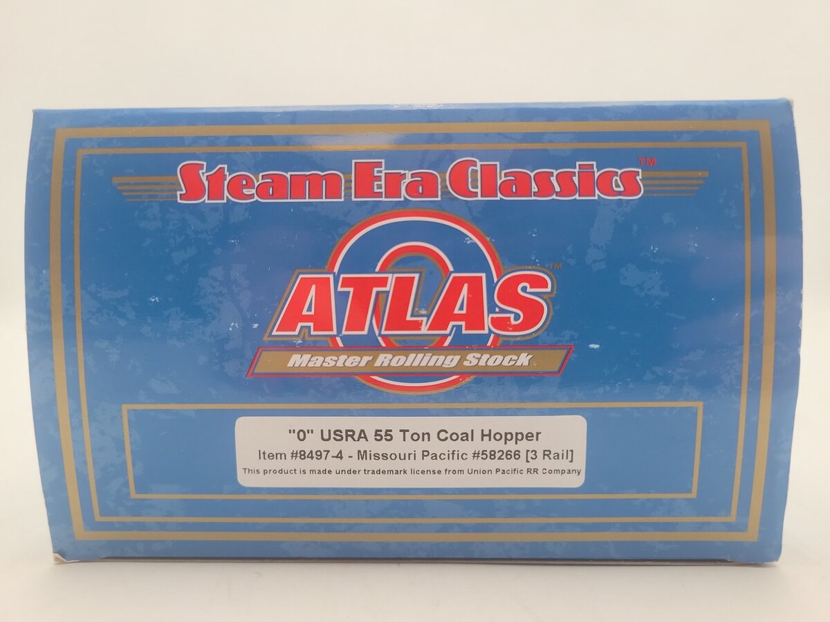 Atlas 8497-4 O Gauge Missouri Pacific Hopper Car #58266 EX/Box