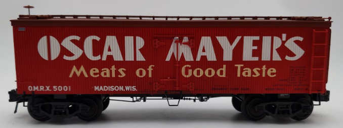 Atlas 8005-1 O Gauge Oscar Mayer 36' Refrigerator Car #5001 (3 Rail) EX/Box