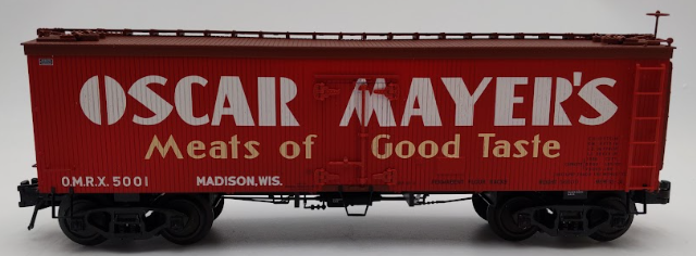 Atlas 8005-1 O Gauge Oscar Mayer 36' Refrigerator Car #5001 (3 Rail) EX/Box
