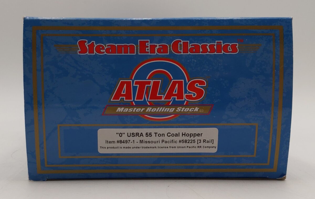 Atlas 8497-1 O Gauge Missouri Pacific USRA 55 Ton Coal Hopper #58225 (3 Rail) LN/Box