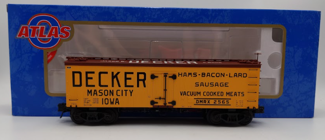 Atlas 8002-1 O Gauge Decker 36' Woodside Refrigerator Car #2565 (3 Rail) EX/Box