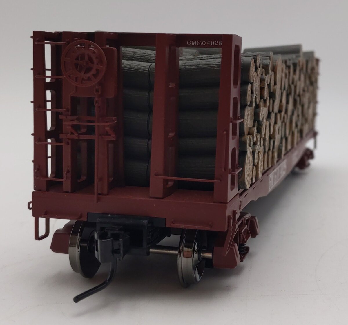 Atlas 7284-4 O Scale Gulf Mobile & Ohio Pulpwood Flat Car #4028 (2 Rail) LN/Box