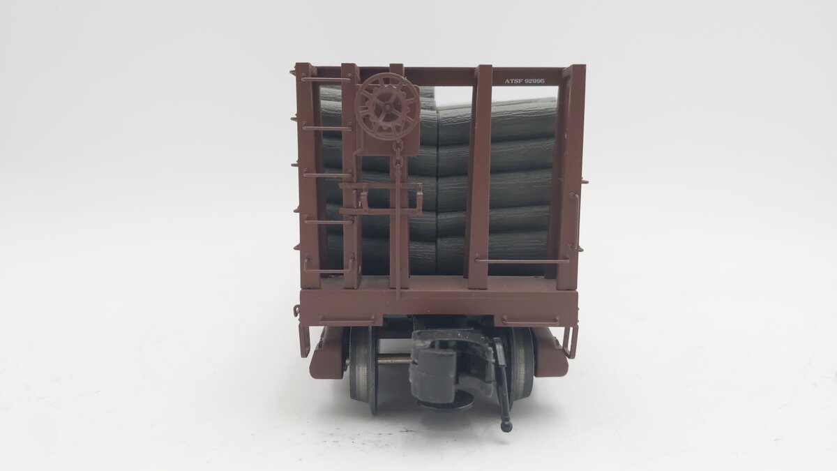 Atlas 6274-2 O Gauge Santa Fe GSC Pulpwood Flatcar #92995 (3 Rail) EX/Box