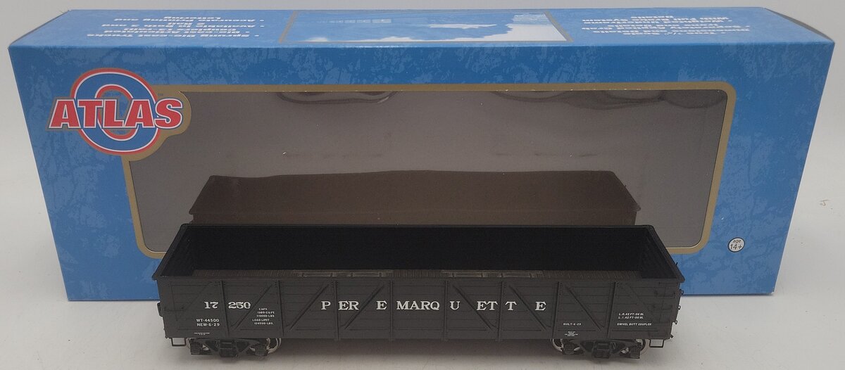 Atlas 9817-1 O Scale 2-Rail Pere Marquette Gondola Car #17250 EX/Box