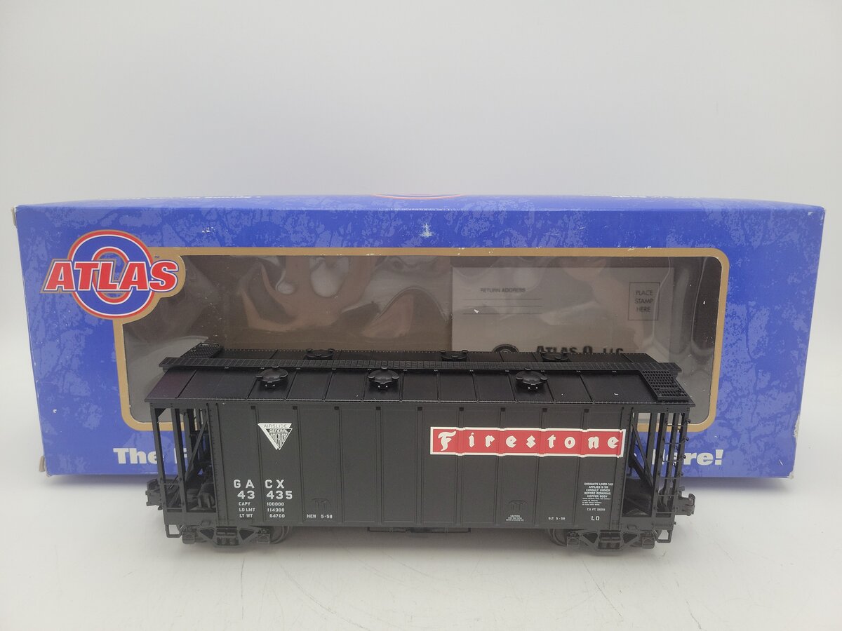 Atlas 6355-2 O Gauge Firestone GATX Covered Hopper #43435 -3 Rail EX/Box