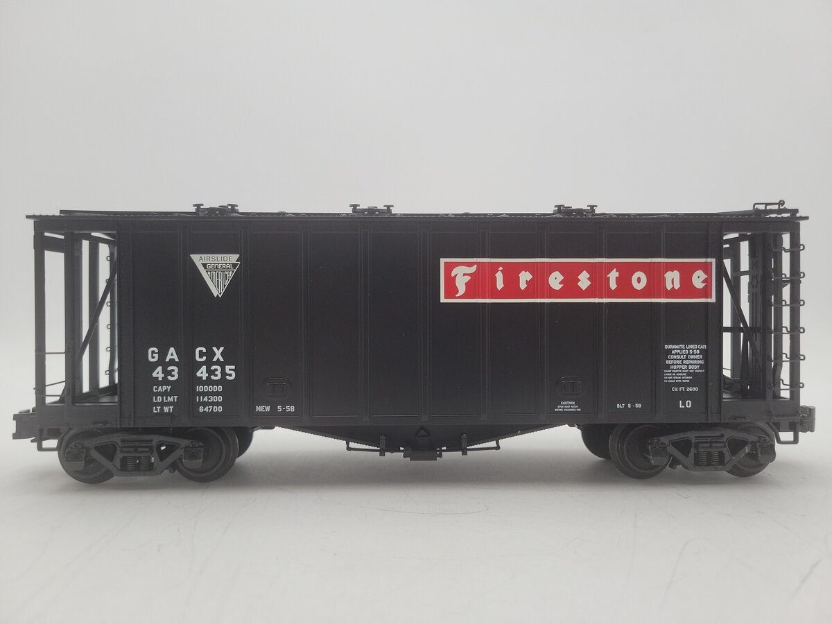 Atlas 6355-2 O Gauge Firestone GATX Covered Hopper #43435 -3 Rail EX/Box
