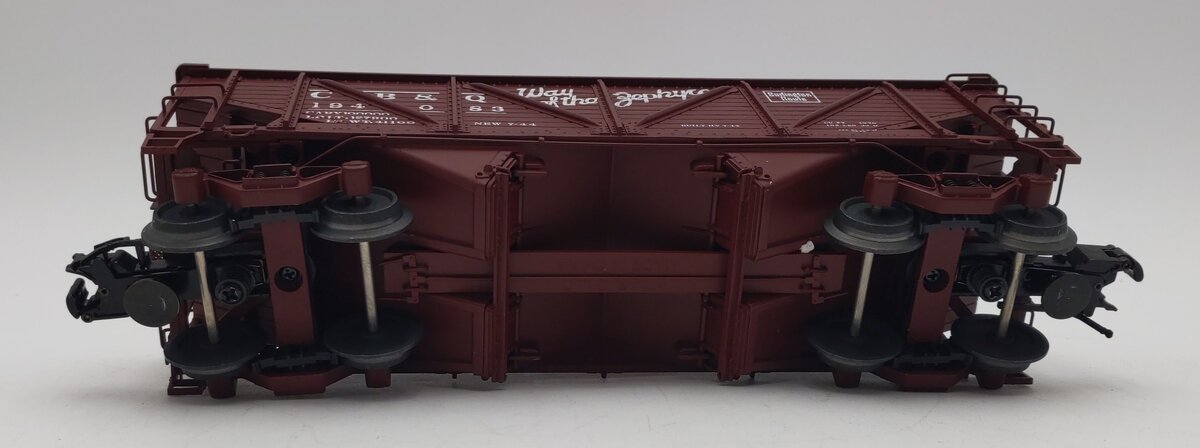 Atlas 6422-4 O CB&Q 50 Ton War Emergency Hopper w/ Coal Load #194083 (3-Rail) LN/Box
