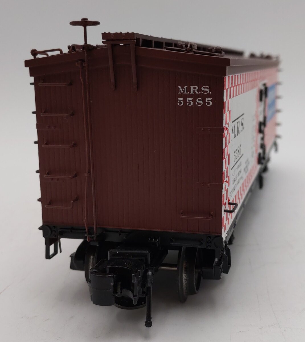 Atlas 6707-1 O Gauge Ralston Purina Woodside Reefer Car #5585 - 3 Rail LN/Box