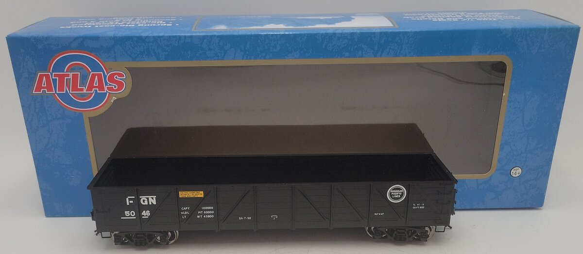 Atlas 9816-2 O Scale Great Northern Gondola Car #5046 (2-Rail) EX/Box