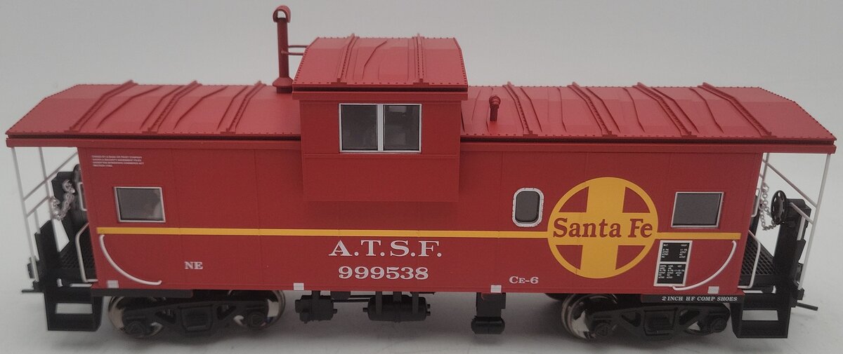 Atlas 7605-3 O Scale Santa Fe EV Caboose #999538 (2-Rail) EX/Box
