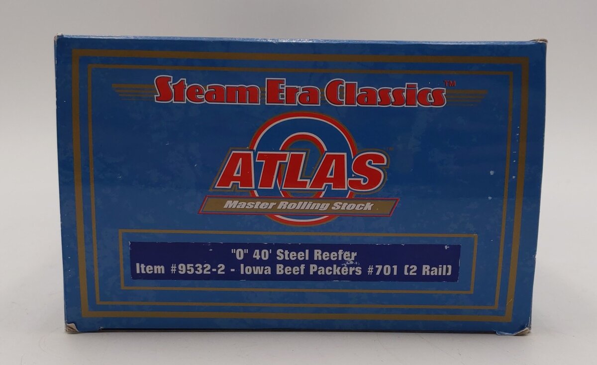 Atlas 9532-2 O Scale Iowa Beef Packers 40' Steel Reefer #701 (2 Rail) LN/Box