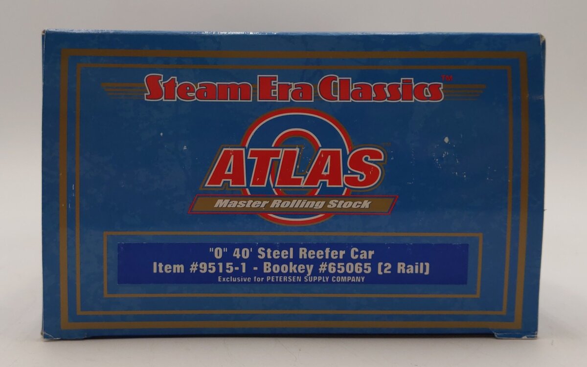 Atlas 9515-1 O Scale Brookey 40' Steel Reefer Car #65065 (2 Rail) LN/Box