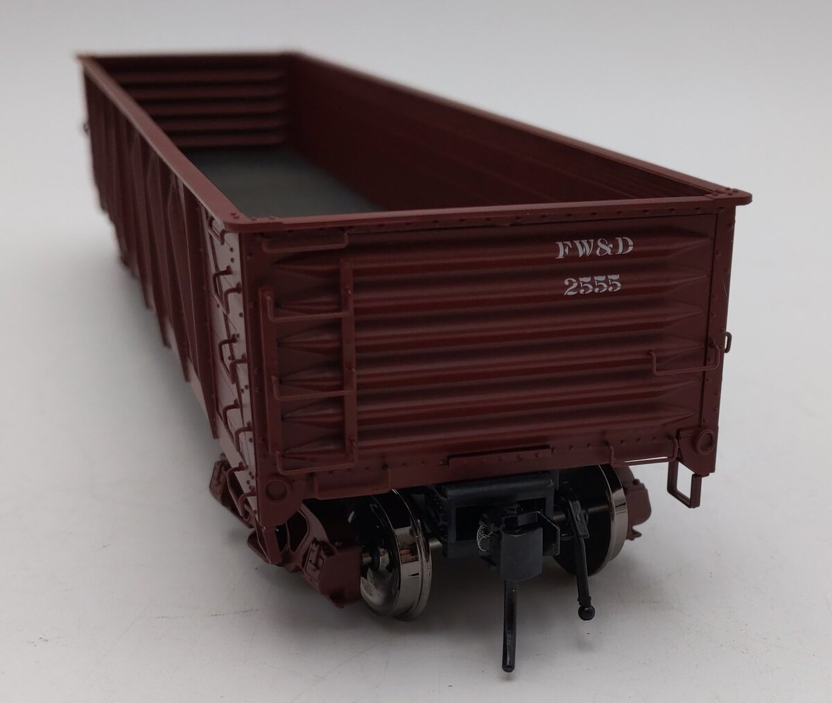 Atlas 9813-2 O Gauge Burlington FW&D usra Composite Gondola #2555 (2 Rail) LN/Box