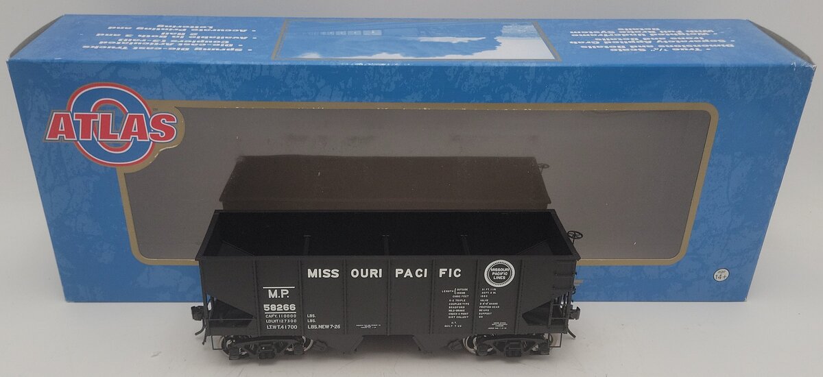 Atlas 9497 O Scale 2 Rail MP 55-Ton Coal Hopper #58266 EX/Box