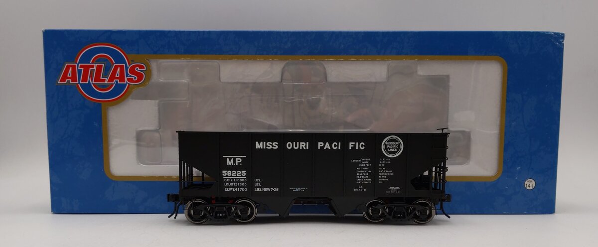 Atlas 9497 O Scale Missouri Pacific 55-Ton Coal Hopper #58225 (2 Rail) LN/Box