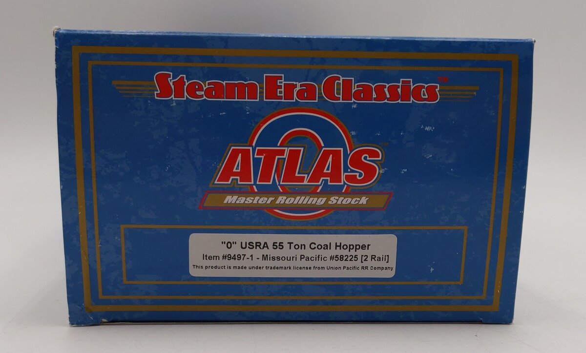 Atlas 9497 O Scale Missouri Pacific 55-Ton Coal Hopper #58225 (2 Rail) LN/Box