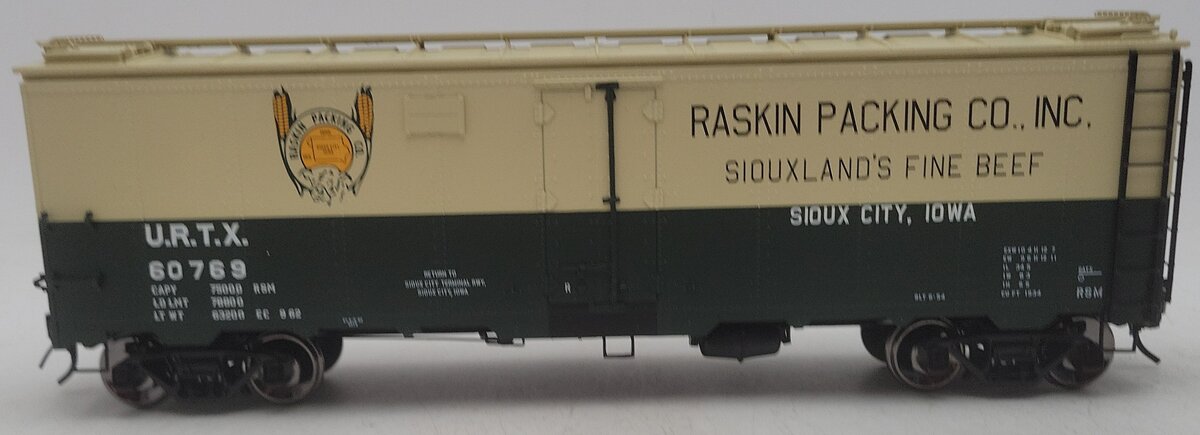 Atlas 9533-1 O Scale Raskin 40' Steel Reefer #60769 (2-Rail) EX/Box