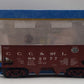 Atlas 8494-4 O Gauge CCC & St. L 55-Ton 2 Bay Coal Hopper #S-82077 (3 Rail) LN/Box