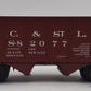 Atlas 8494-4 O Gauge CCC & St. L 55-Ton 2 Bay Coal Hopper #S-82077 (3 Rail) LN/Box