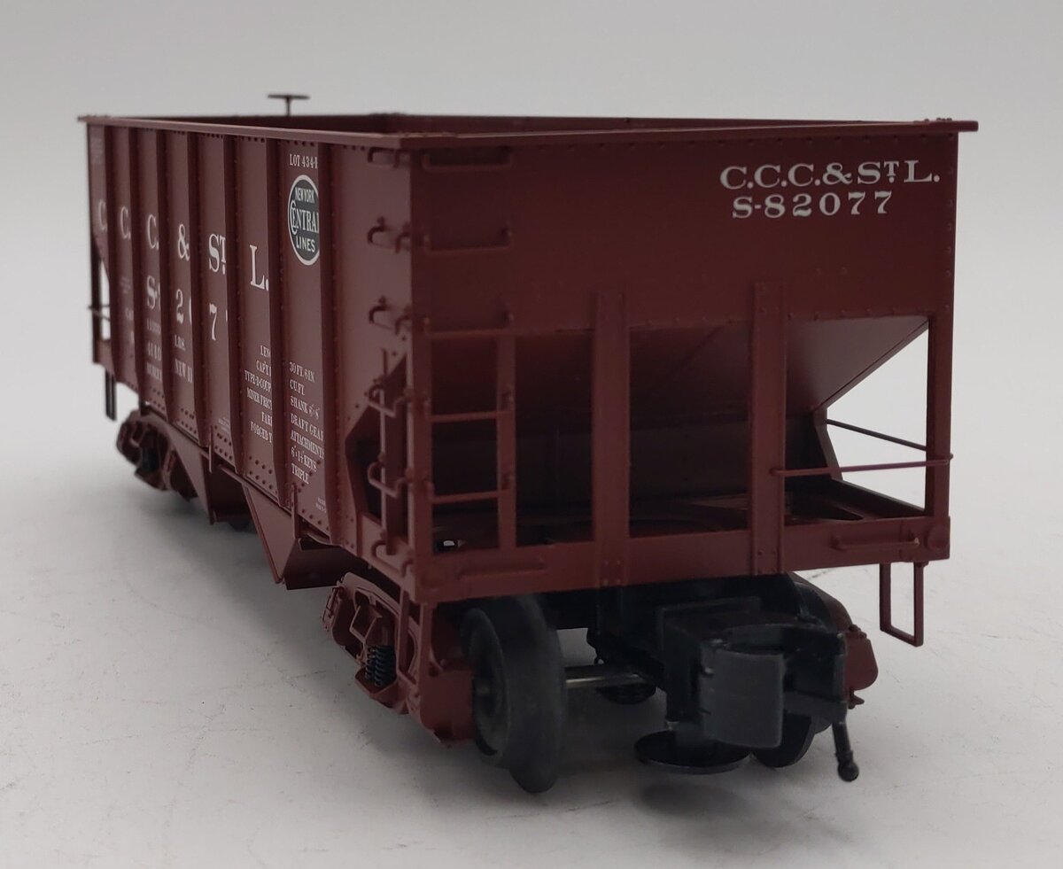 Atlas 8494-4 O Gauge CCC & St. L 55-Ton 2 Bay Coal Hopper #S-82077 (3 Rail) LN/Box