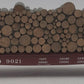 Atlas 7288-3 O Scale T&NO Pulpwood Flatcar #9021 (2-Rail) EX/Box