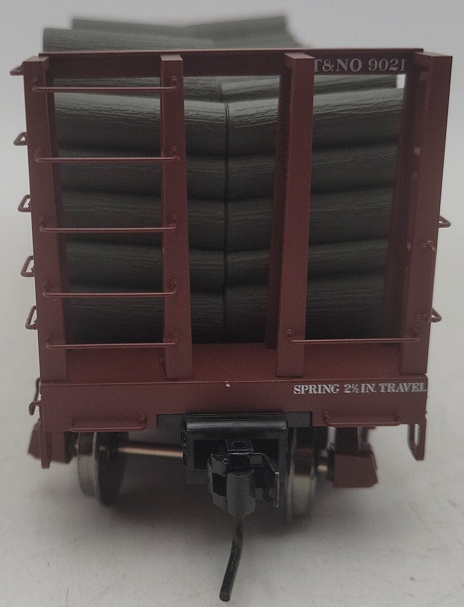Atlas 7288-3 O Scale T&NO Pulpwood Flatcar #9021 (2-Rail) EX/Box