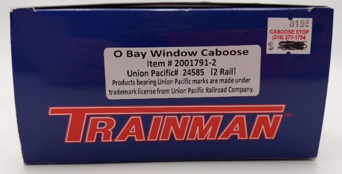 Atlas 2001791-2 O Scale Union Pacific Bay Window Caboose #24585 (2 Rail) EX/Box