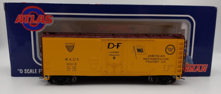 Atlas 0581-1 O Scale American Reefer Transit Car #3013 (2Rail) LN/Box
