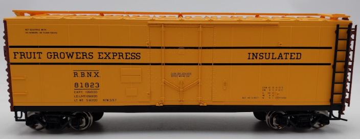 Atlas 0576-2 O Scale 40' Plug Door Box Car Fruit Growers Express #81823 (2Rail) LN/Box