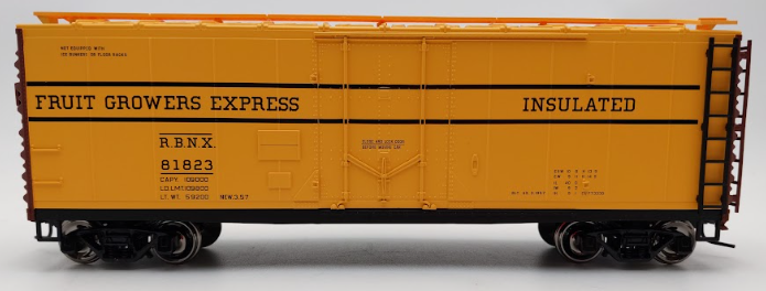Atlas 0576-2 O Scale 40' Plug Door Box Car Fruit Growers Express #81823 (2Rail) LN/Box