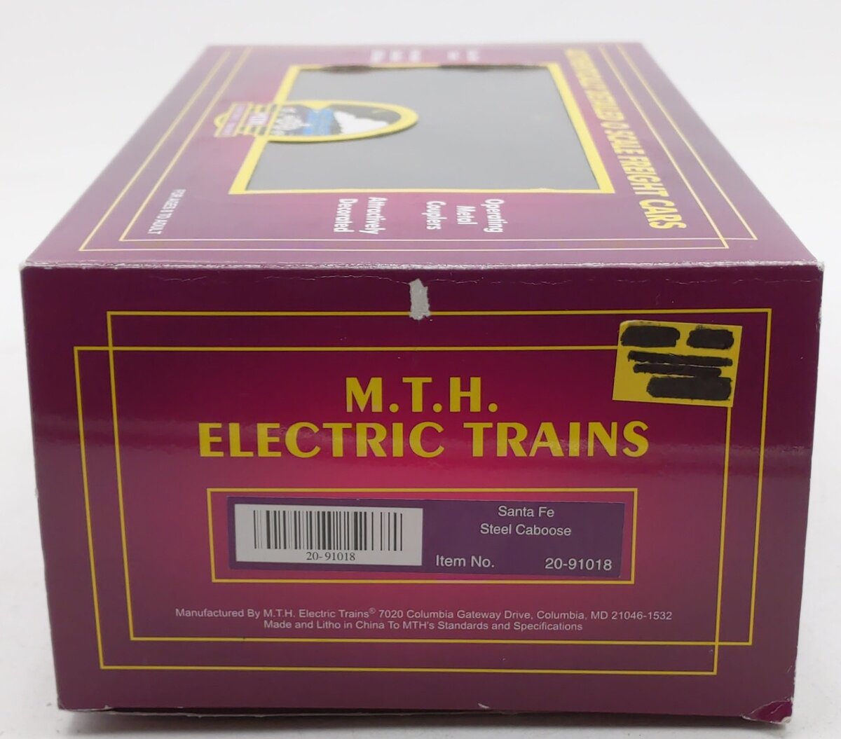 MTH 20-91018 O Gauge Red Santa Fe Steel Caboose #999600 EX/Box