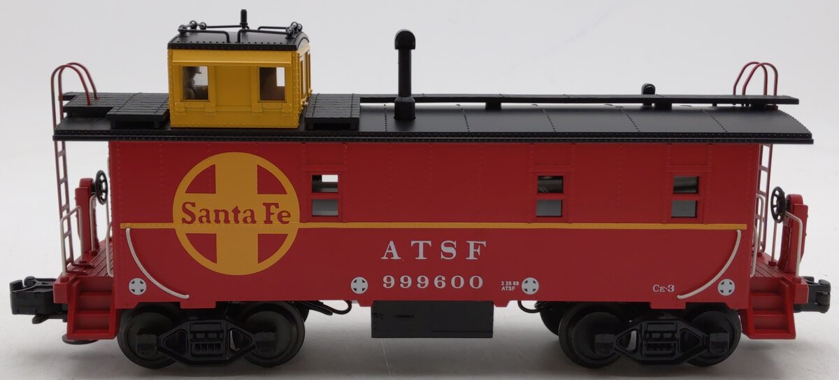 MTH 20-91018 O Gauge Red Santa Fe Steel Caboose #999600 EX/Box