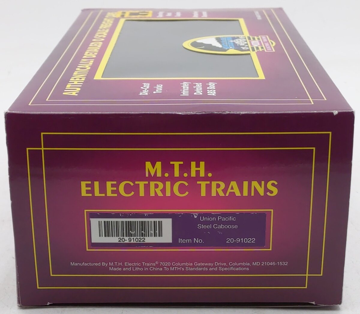 MTH 20-91022 O Gauge Union Pacific Steel Caboose #25214 EX/Box