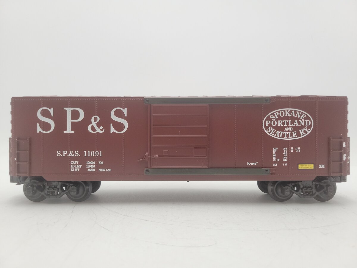 K-Line K764-4241 O Gauge Spokane Portland & Seattle Boxcar #11091 EX/Box