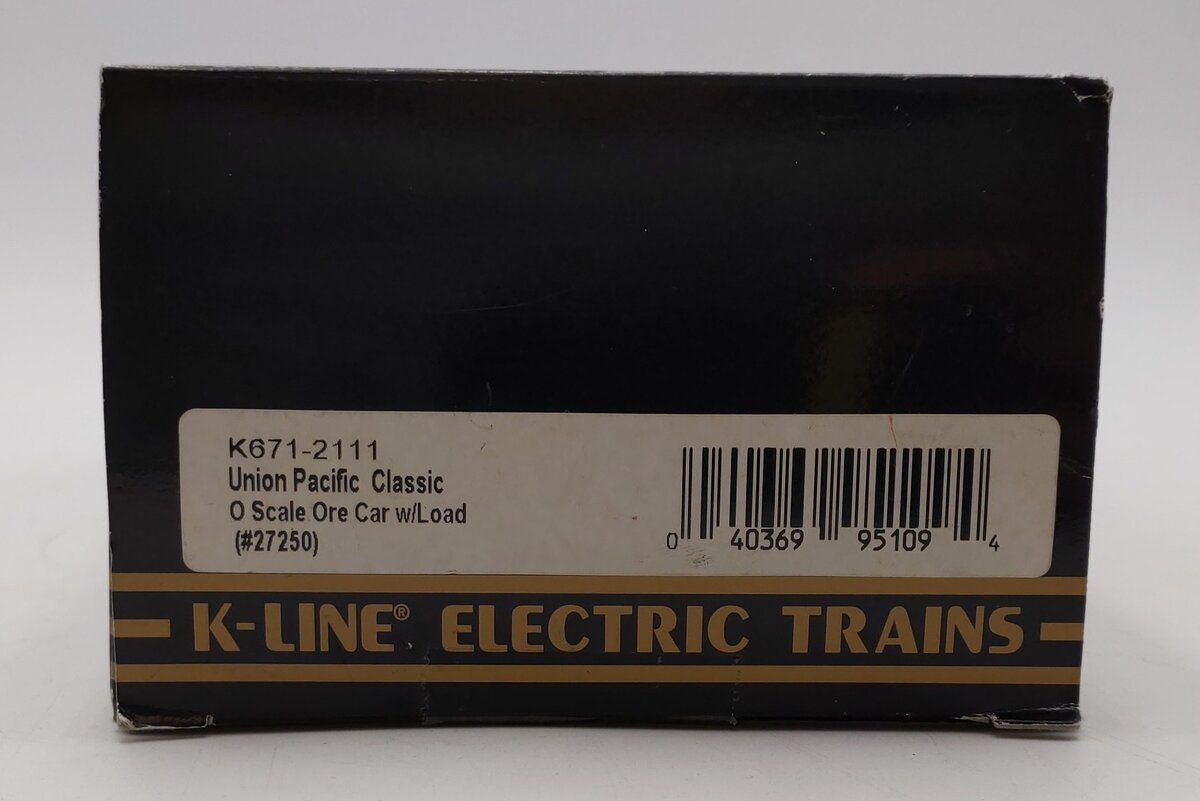 K-Line K671-2111 O Union Pacific Ore Car w/Load LN/Box
