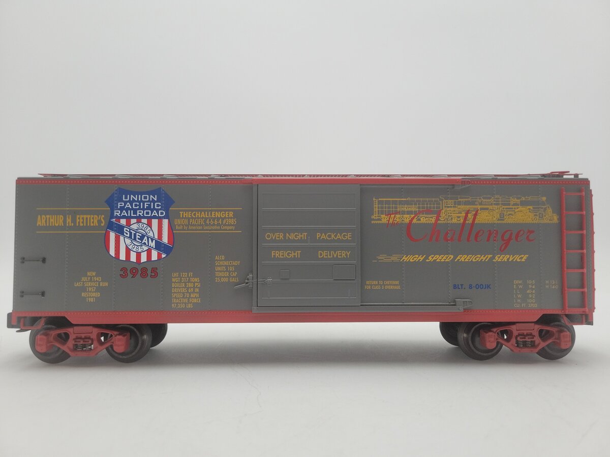 K-Line K761-2112 O Gauge Union Pacific Boxcar "The Challenger" #3985 EX/Box