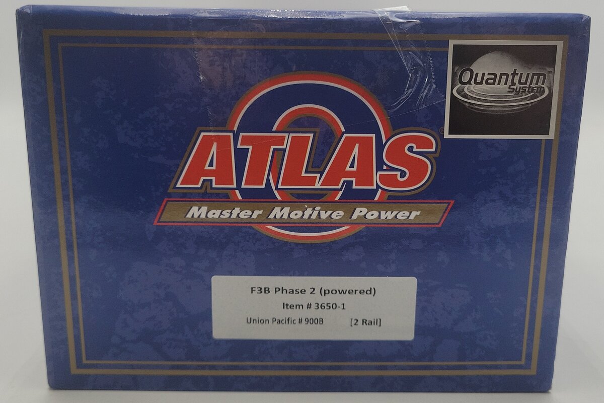 Atlas 3650-1 O UP Powered F3B Phase 2 Diesel Locomotive w/TMCC #900B (2-Rail) EX/Box