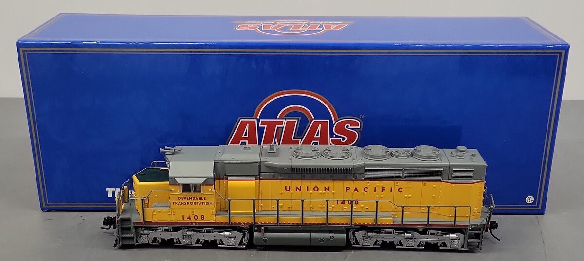 Atlas 5812-4 O Scale Union Pacific Diesel Locomotive #1408 2-Rail EX/Box
