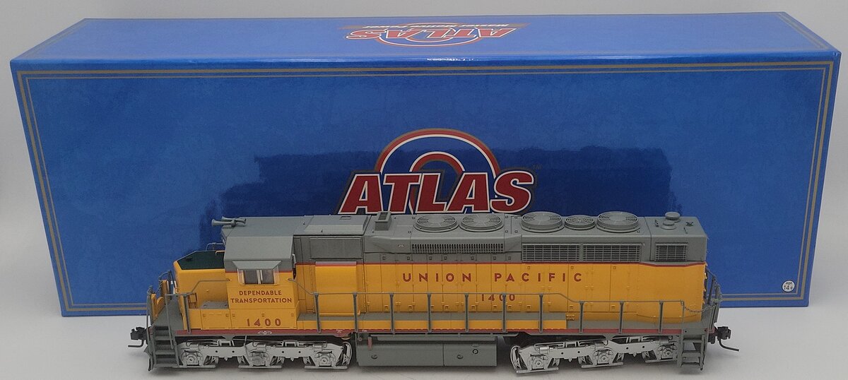 Atlas 5812-3 O Scale Union Pacific Diesel Locomotive #1400 (2-Rail) EX/Box