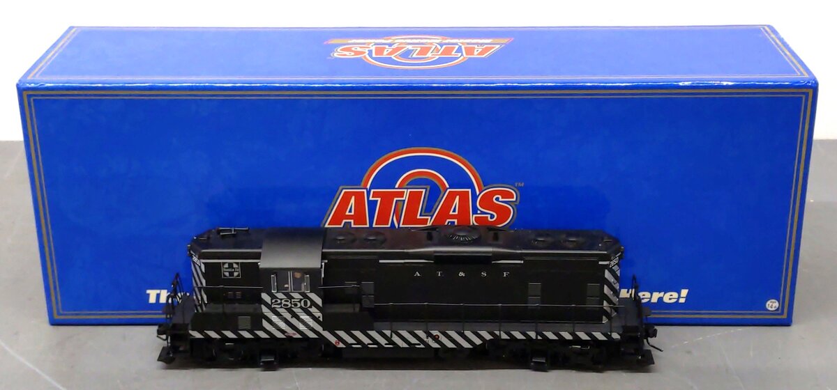 Atlas 3906-1 O Scale Santa Fe GP7 Ph. II Diesel Locomotive #2850 w/ DCC (2-Rail) EX/Box