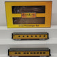 MTH 30-6738 O UP 60' Streamlined ABS Sleeper/Diner Passenger Car Set (Set of 2) EX/Box