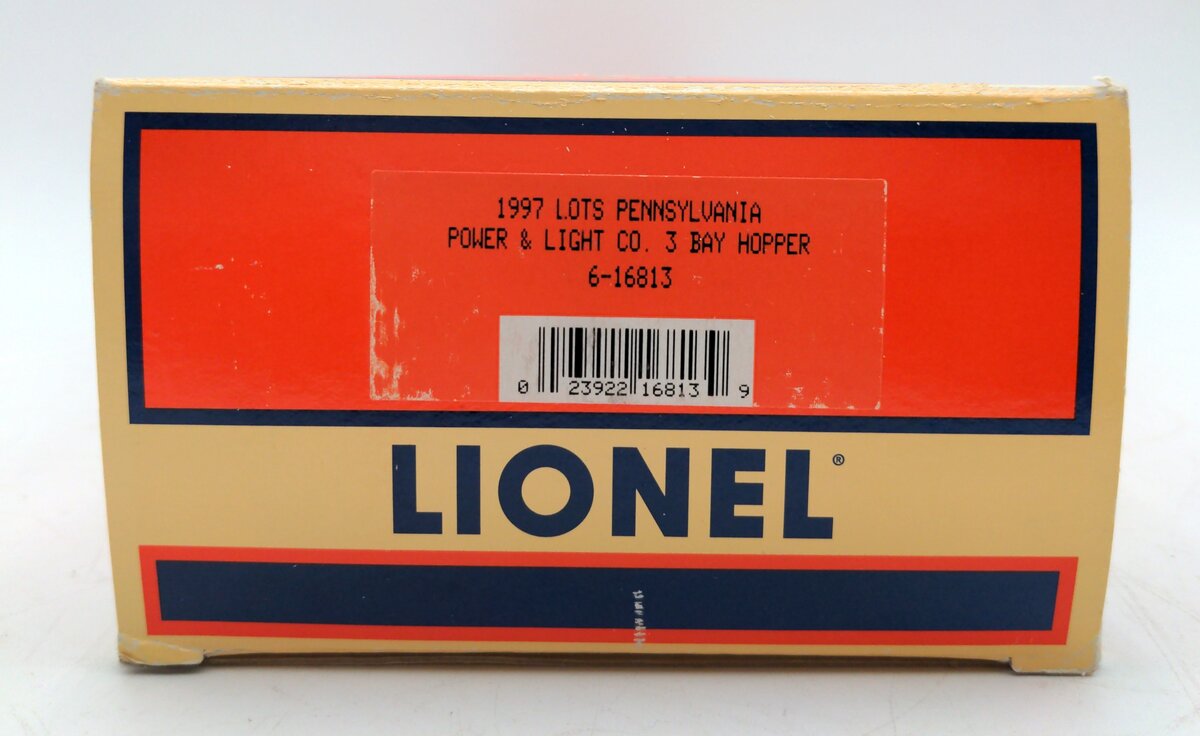 Lionel 6-16813 O LOTS 1997 Pennsylvania Power & Light Company 3-Bay Hopper #297 NIB