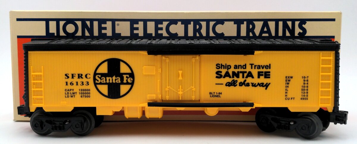 Lionel 6-16133 O Gauge Santa Fe Reefer Car #16133 EX/Box