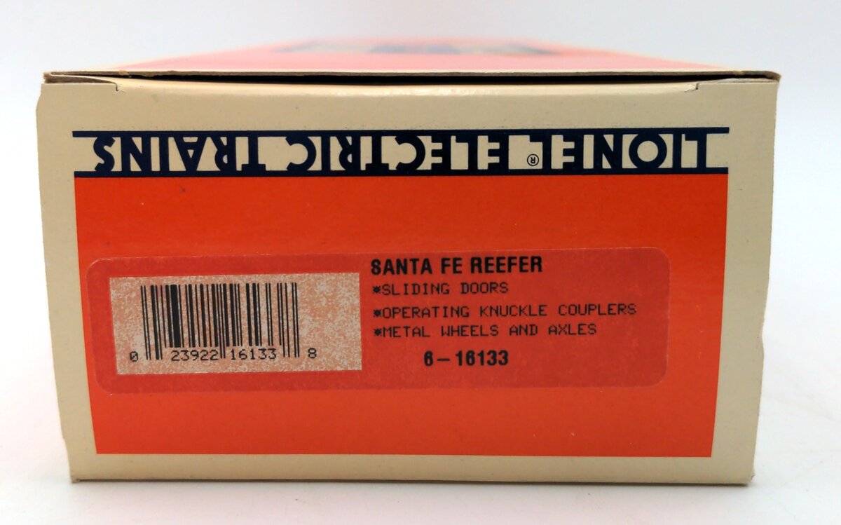 Lionel 6-16133 O Gauge Santa Fe Reefer Car #16133 EX/Box