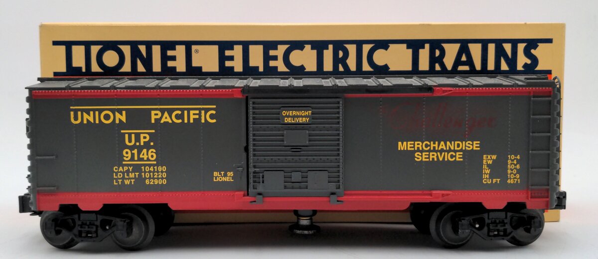 Lionel 6-19821 O Gauge Union Pacific Operating Boxcar #9146 NIB