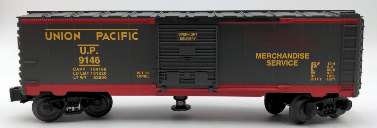 Lionel 6-19821 O Gauge Union Pacific Operating Boxcar #9146 NIB