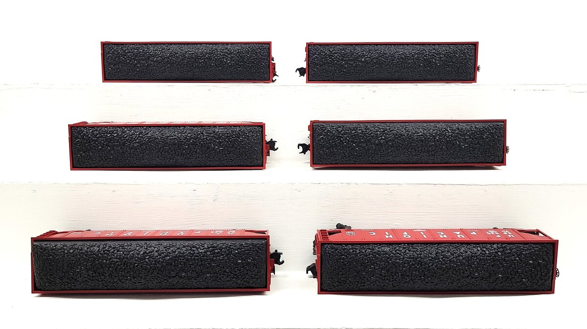 MTH 30-7521 O Union Pacific 4-Bay Hopper Car Set with Load (Set of 6) LN/Box